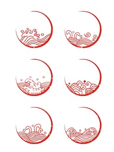 中式中国风海浪纹边框