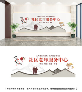 社区养老文化墙