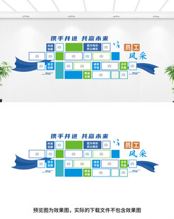 员工风采文化墙