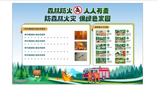 森林防火文化墙火灾cdr矢量