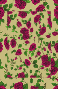 复古花卉图案背景