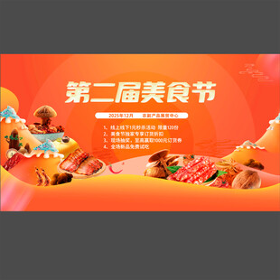 美食节宣传海报图