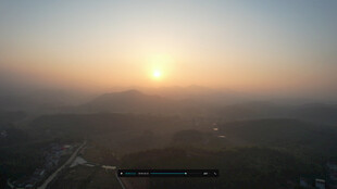 日出时分的壮丽天际景观