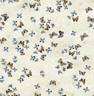 蝴蝶花卉图案布料纹理汉服