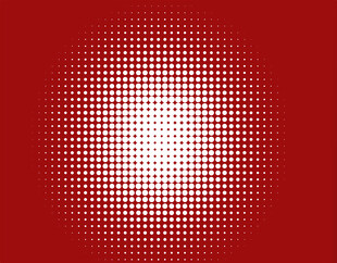 中国红红色半色调渐变几何图案