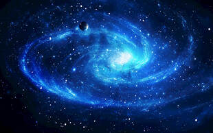 璀璨漩涡宇宙星空背景图