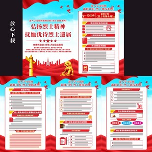 烈士褒扬条例宣传挂图