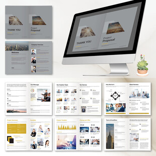 外贸画册InDesign模板