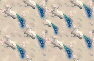 蓝白相间几何图案纹理