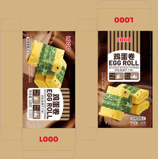 鸡蛋卷包装盒设计图