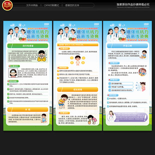 冬季传染病预防展架