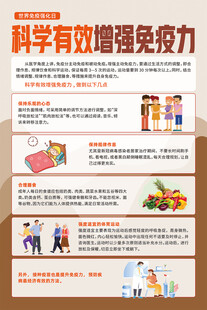 科学有效增强免疫力