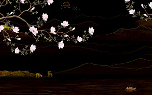 高端 简约现代山水 TIF分层