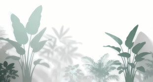 雾气磨砂膜效果绿植贴图