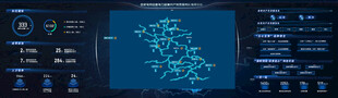 科技感数据可视化界面设计图片