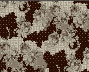 复古花卉图案布料纹理