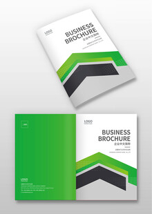 绿色商务宣传册封面