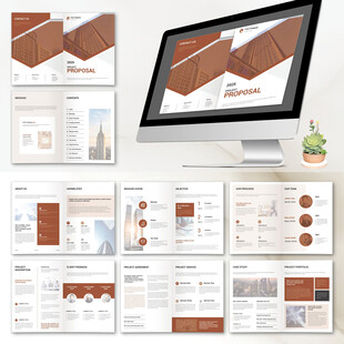 品牌画册InDesign模板