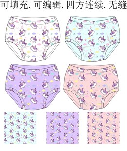 女童内裤    马年可爱印花 