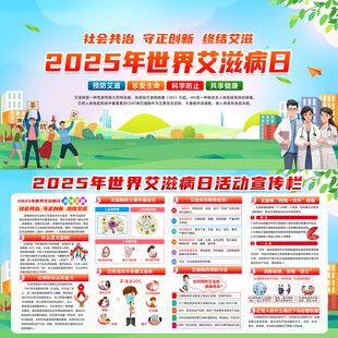 世界艾滋病日展板