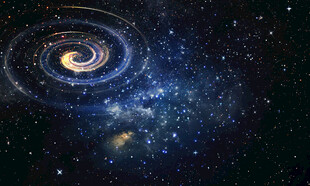 浩瀚旋涡黑色星空背景