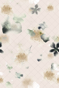 淡雅花卉图案纹理背景