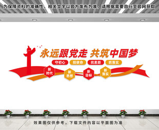 永远跟党走文化墙