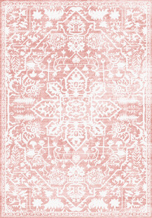 粉色复古花纹地毯图案