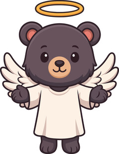 小熊天使形象