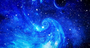 璀璨漩涡宇宙星空背景图