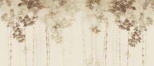 灯箱新中式水墨竹子