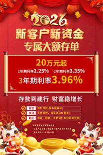 2026银行存款海报