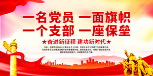 一名党员一面旗帜