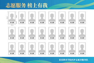 志愿服务岗展示牌