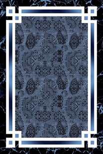 蓝底花纹装饰图案