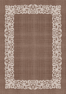 复古蕾丝边框装饰图案