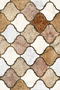 复古风鱼鳞瓷砖图案设计