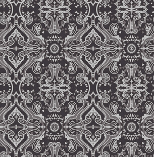 腰果 复古几何花纹图案