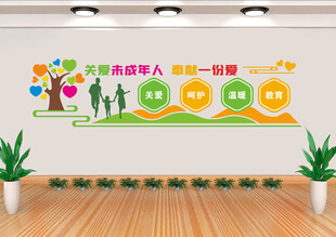 关爱未成年人 文化墙