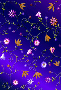紫色花卉图案背景