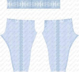 浅蓝色条纹婴儿背带裤