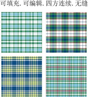 男装格子面料  绿色格子图案 