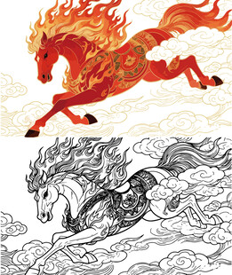 烈焰马