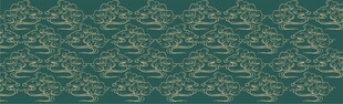 深绿底金色花纹图案