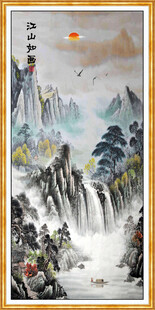 国画山水江山如画源远流长