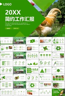 绿色生态农家鸡舍家禽养殖PPT