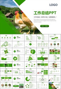 绿色生态农家鸡舍家禽养殖PPT