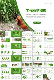绿色生态农家鸡舍家禽养殖PPT