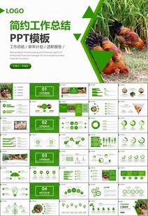 绿色生态农家鸡舍家禽养殖PPT