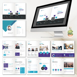 宣传画册InDesign模板